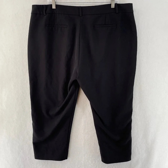 Apt. 9 Pants Women's Sz 18 Black Torie Capri Straight Leg High-Rise Stretch - Picture 2 of 11